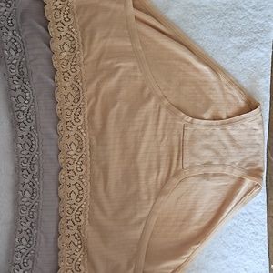 Felina | NWOT Women's Lace Cotton Blend Set of 2 Panites Sz Xl